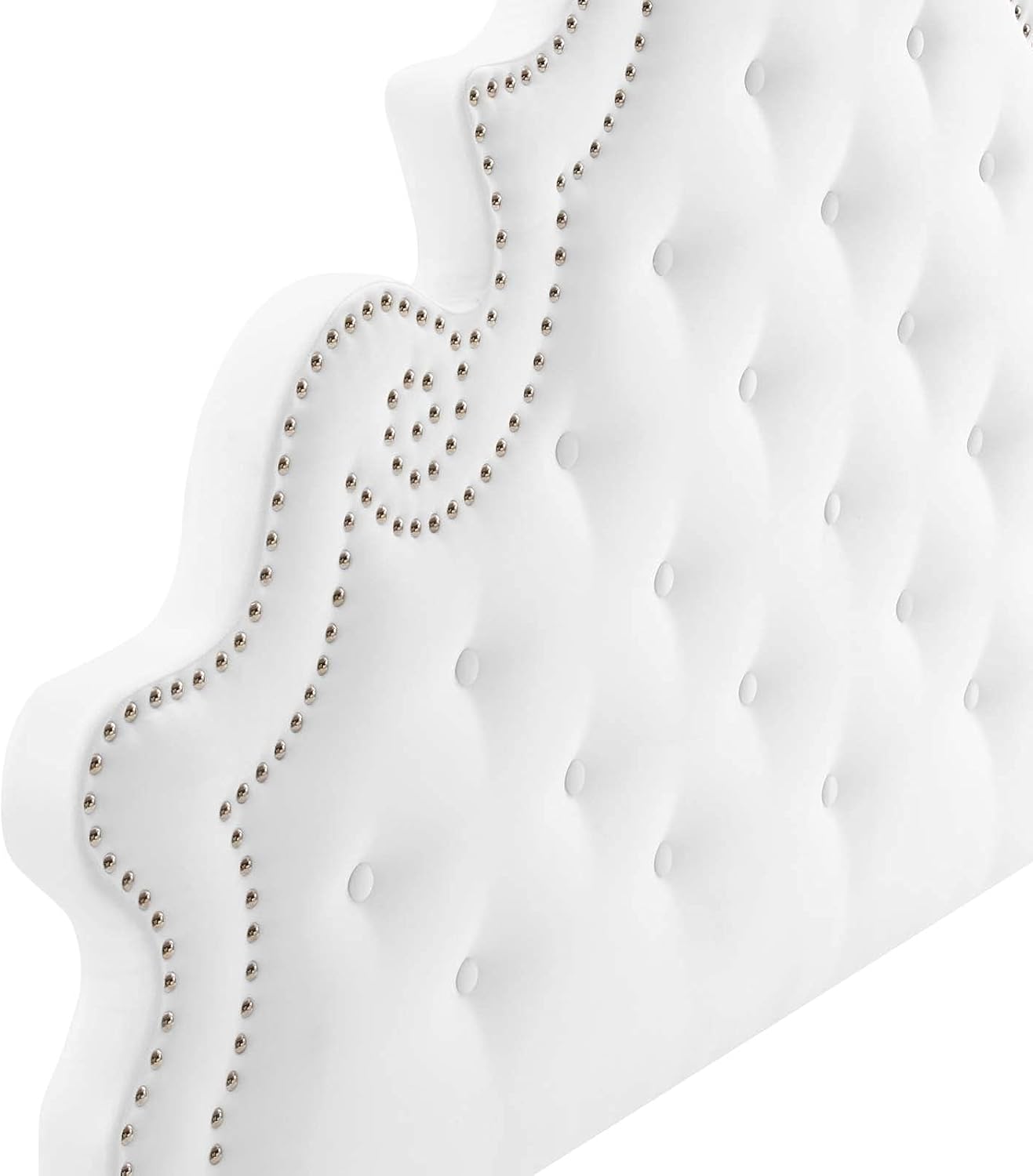Modway Diana Tufted Performance Velvet Full/Queen Headboard in White