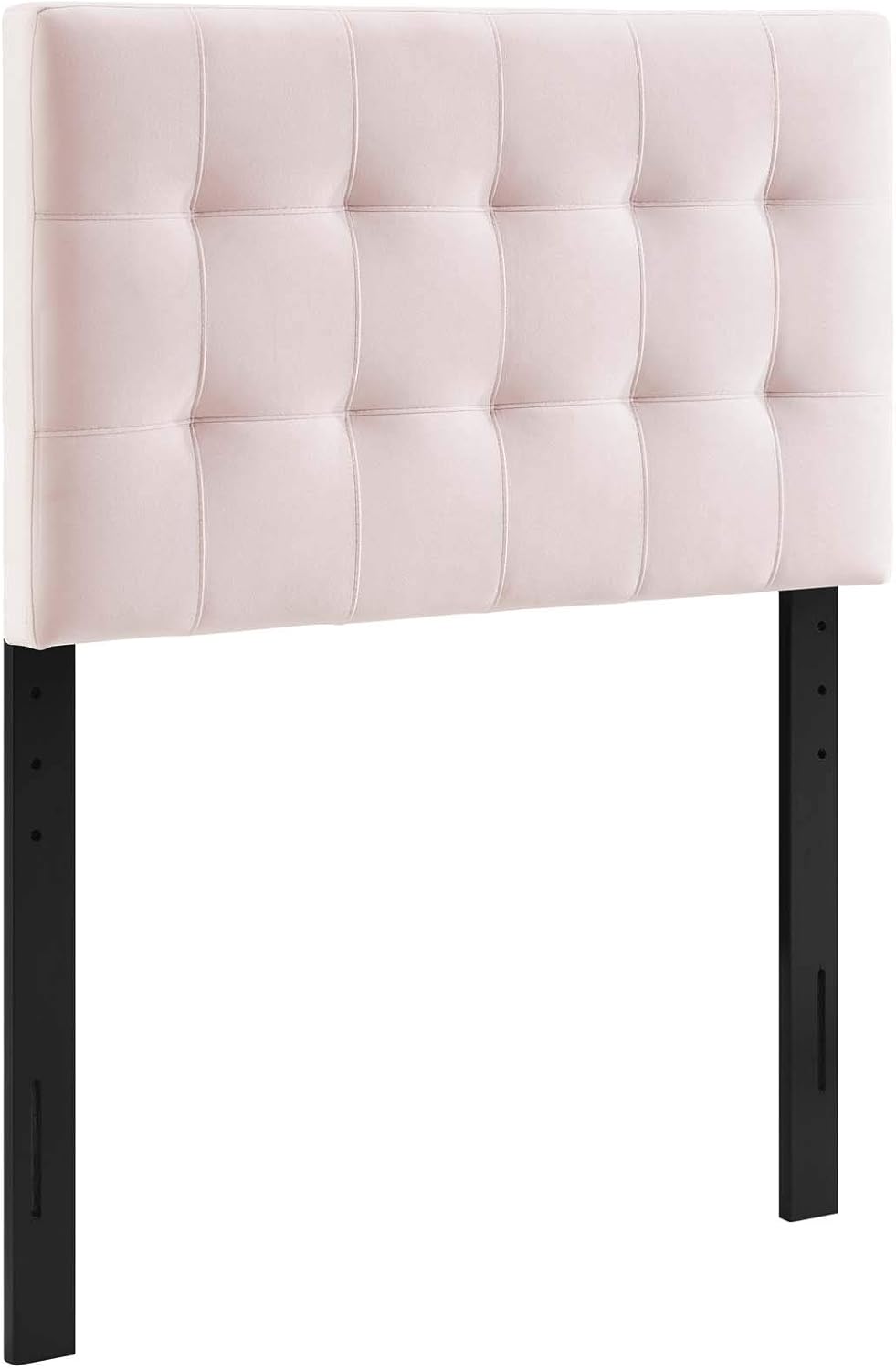 Modway Lily Biscuit Tufted Twin Performance Velvet Headboard, Pink
