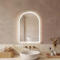 Sweetcrispy 24"x36" Arched Black Bathroom Mirrors for Wall, Bathroom Mirrors for Over Sink, Metal Framed with HD Shatter-Proof Glass for Entryway, Living Room, Bedroom, Home Decor