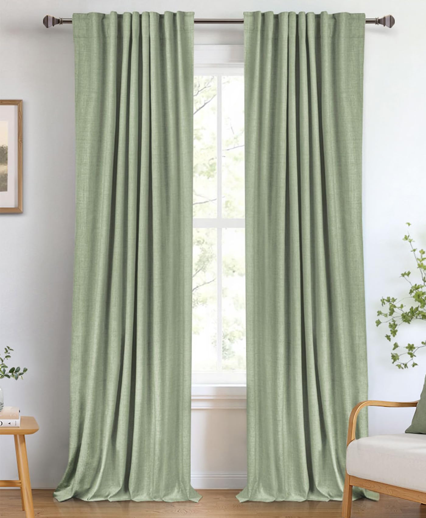 100% Blackout Shield Blackout Curtains for Bedroom 84 Inches Long, Back Tab/Rod Pocket Living Room Drapes, Thermal Insulated Blackout Curtains 2 Panels Set, 50" W x 84" L, Cream