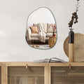 PERFNIQUE Irregular Wall Mirror Asymmetrical Mirror, 32''x24'' Gold Mirror for Bathroom Bedroom Living Room Entryway, Decorative Modern Boho Decor, Wall Mouted(Gold, 32''x24'')